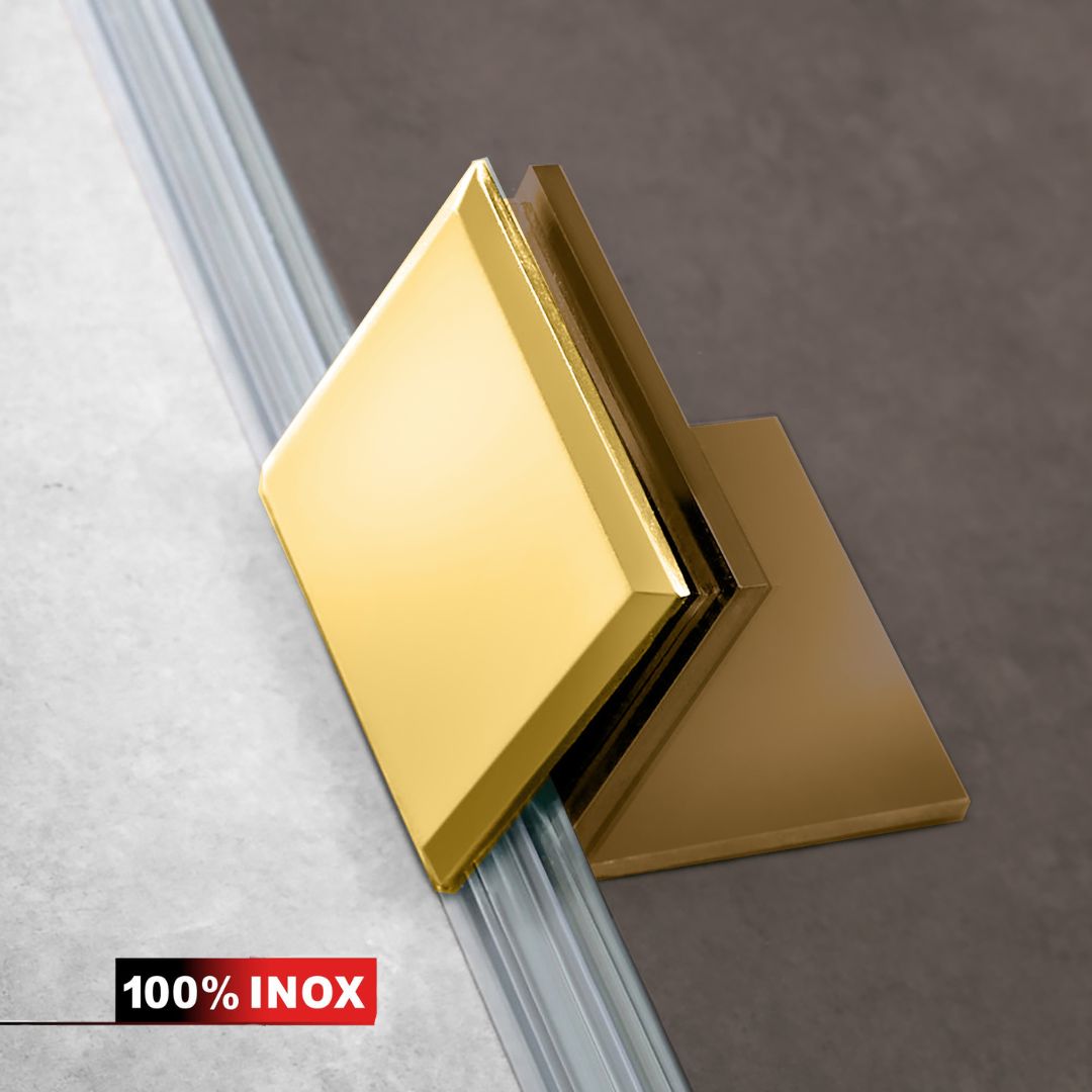 Zuhanyfal Walk-in, Zuhanyfal Rozsdamentes acél, arany #Bronz