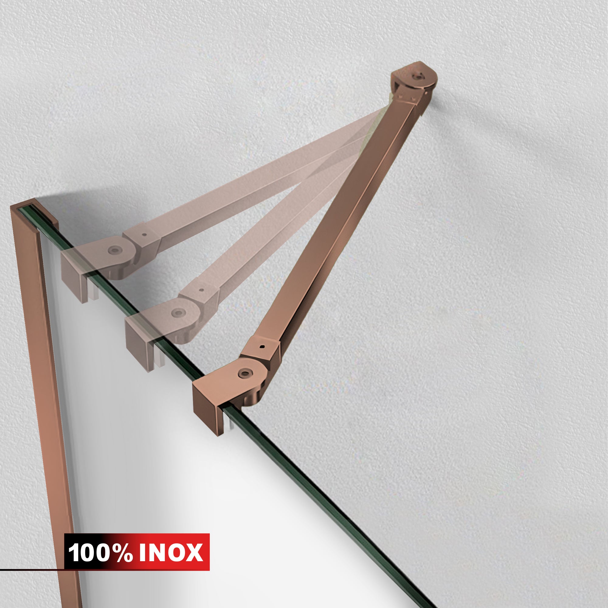 Matt lengőajtós zuhanykabin