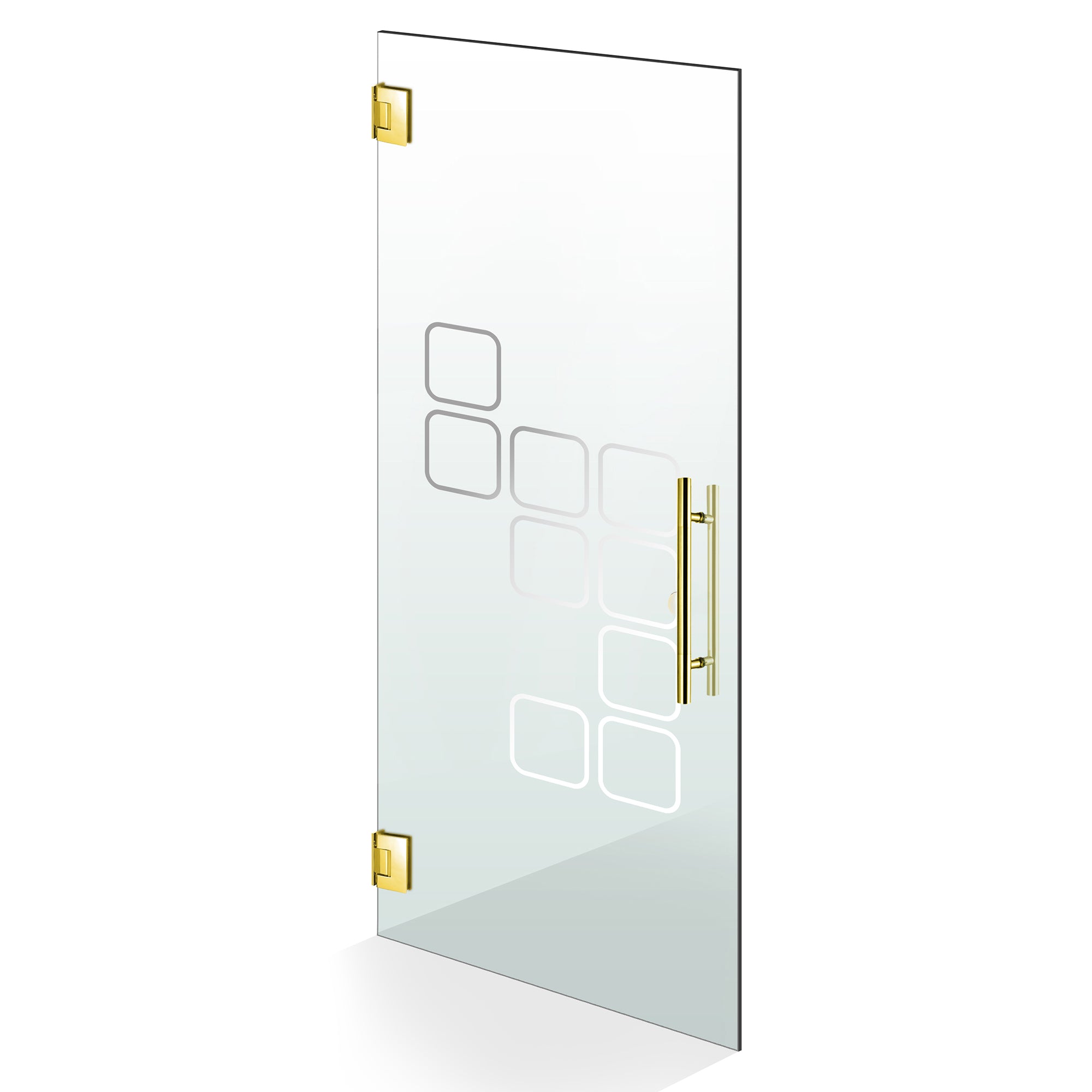 Nyíló üvegajtó arany, #Átlátszó