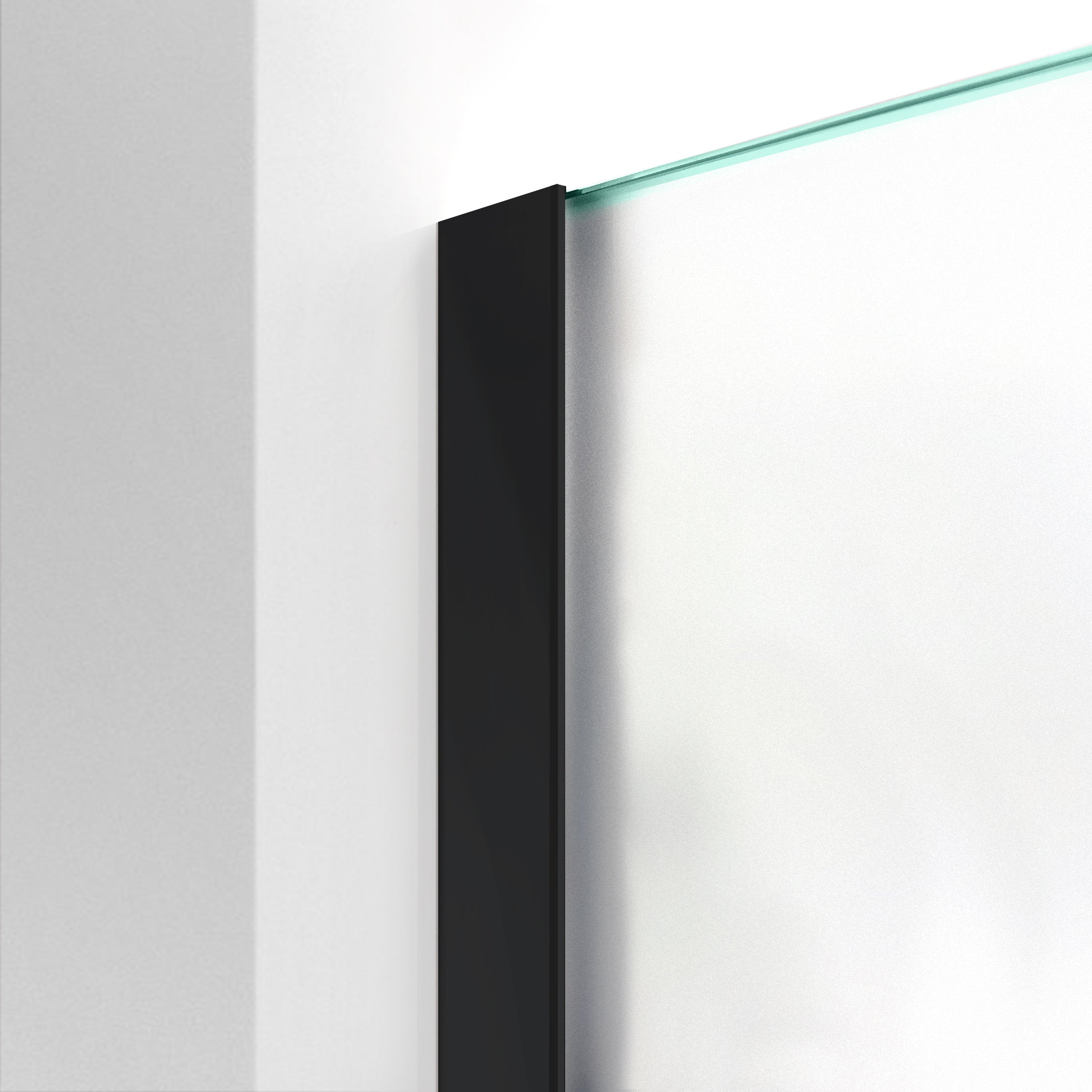 Paravan dus Walk-in, Perete dus Negru, #Mat #Matt