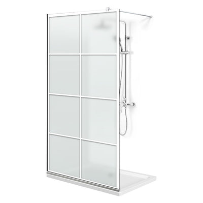Zuhanyfal Walk-in, Zuhanyfal Rozsdamentes acél, #Matt #Matt