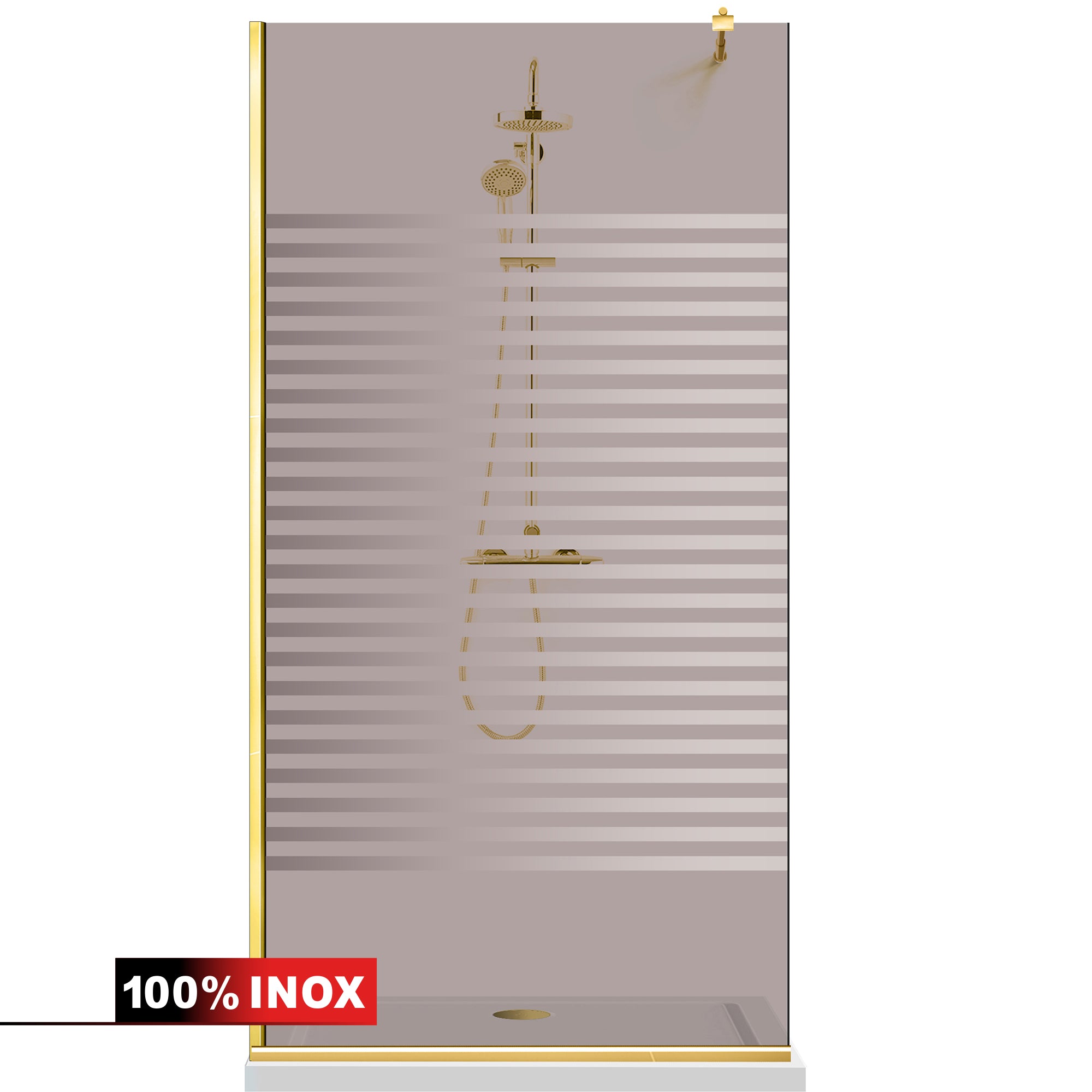 Zuhanyfal Walk-in, zuhanyfal Arany, #Bronz #Bronz