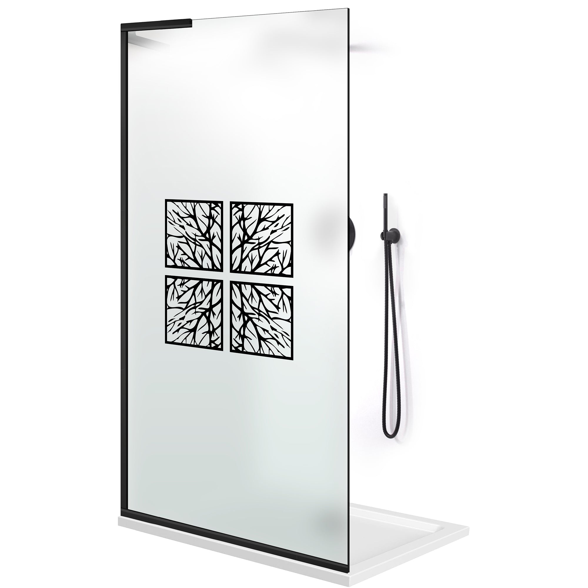 Zuhanyfal Walk-in, Zuhanyfal Rozsdamentes acél, #Matt #Matt