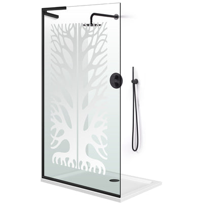 Zuhanyfal Walk-in, Zuhanyfal Rozsdamentes acél, #Átlátszó #Víztiszta