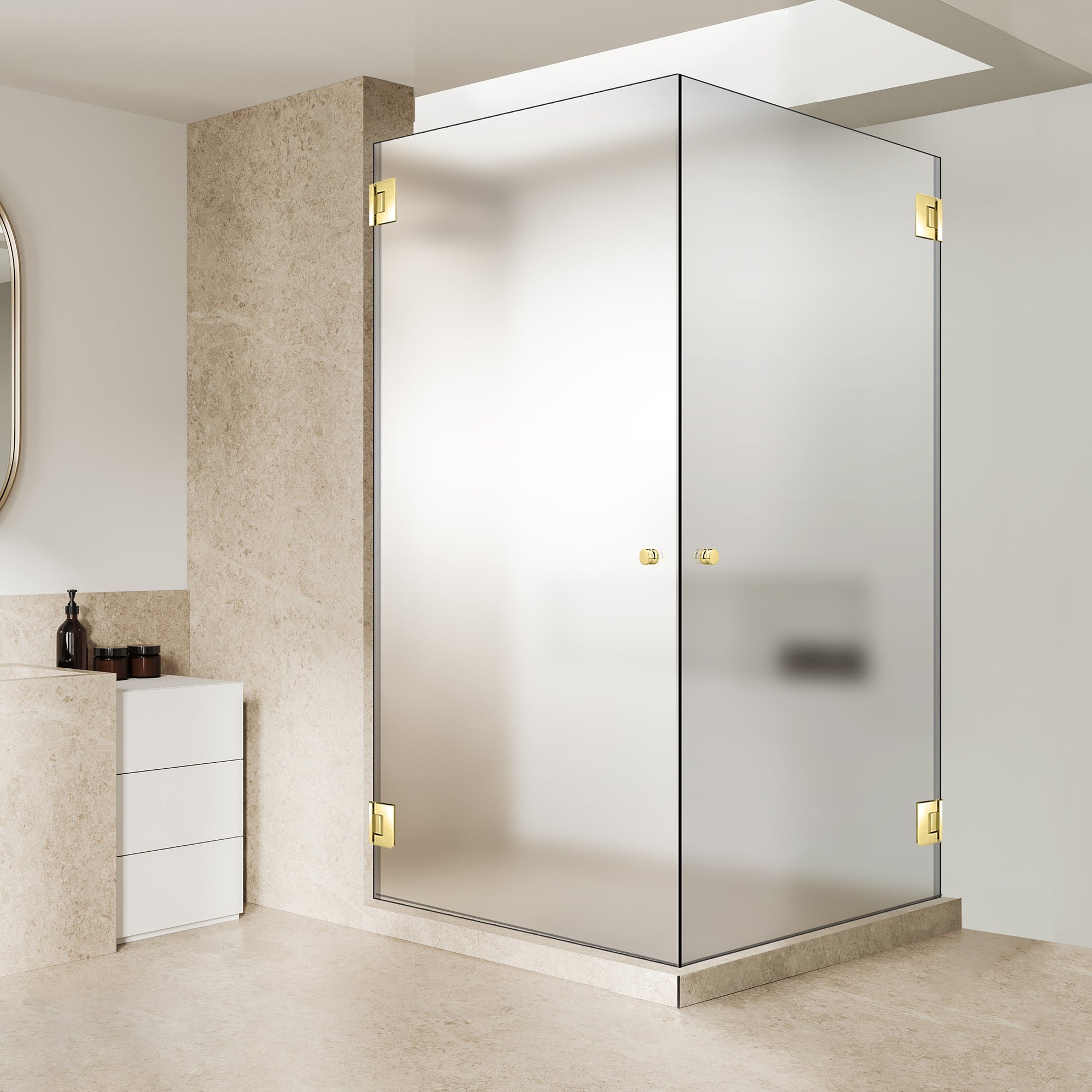 Zuhanykabin nyílóajtóval #Matt