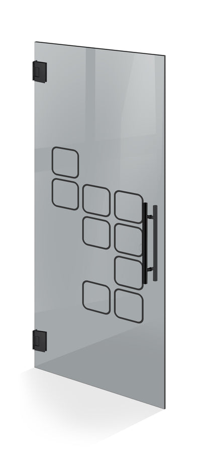 Nyíló üvegajtó fekete, #Szürke