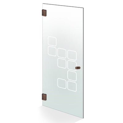 Nyíló üvegajtó réz, #Matt