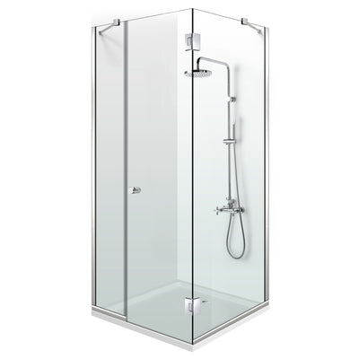 Cabina dus cu 3 elemente cu usa batanta