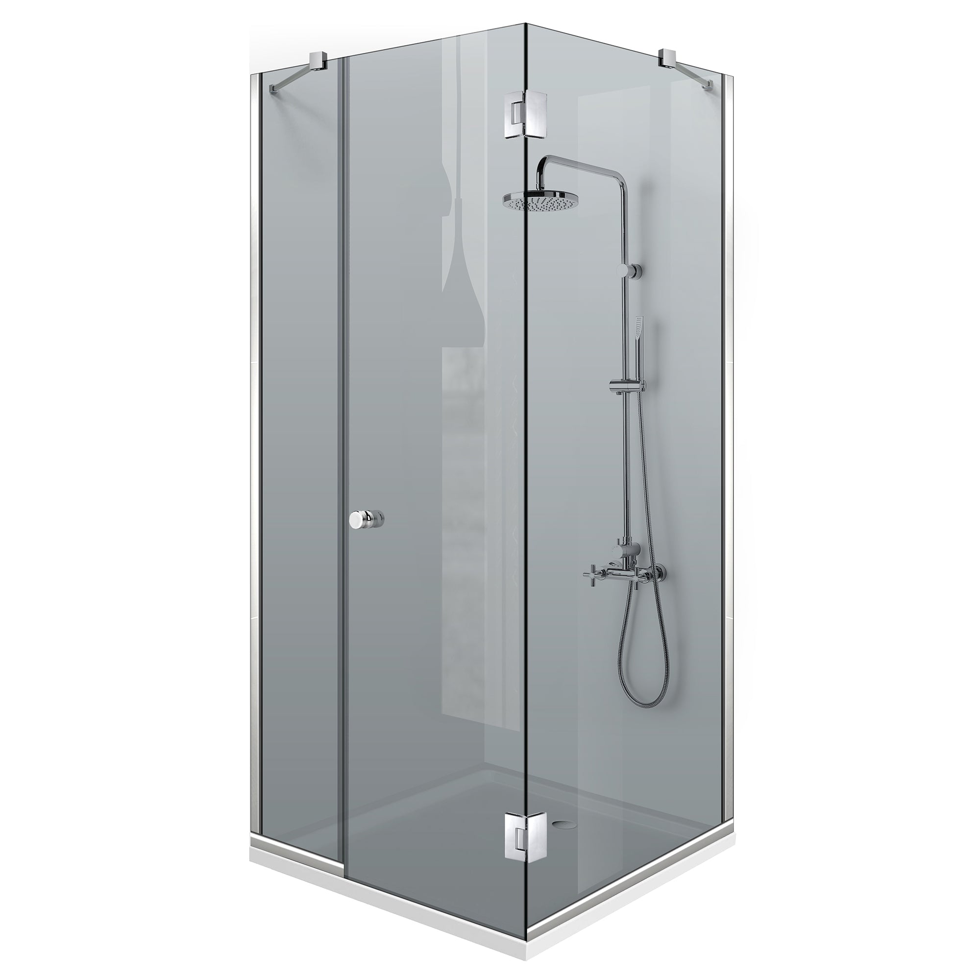 Cabina dus cu 3 elemente cu usa batanta
