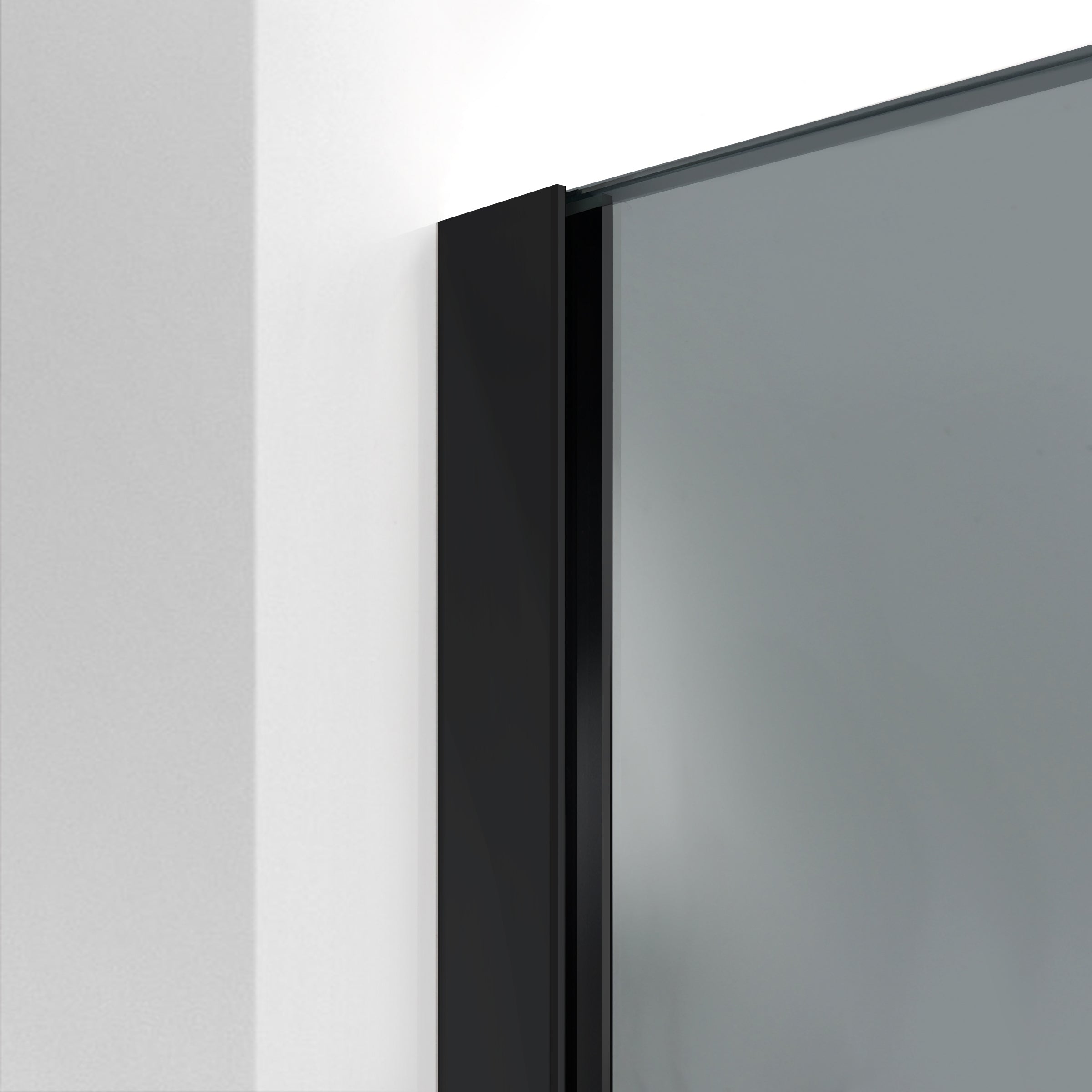 Zuhanyfal Walk-in, fekete zuhanyfal, #Szürke #Szürke
