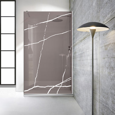 Paravan dus Walk-in, Perete dus  Inox, #Bronz #Bronz